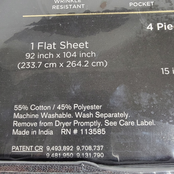Austin Home Collection Emerson QUEEN SHEET SET 950 Thread Count New - Picture 6 of 7